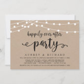 Gelukkig altijd na bruiloft Elopement Casual Feest Kaart (Voorkant)