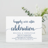 Gelukkig Altijd Na Bruiloft Vluchtige Viering I Kaart (Staand voorkant)