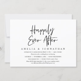 Gelukkig altijd na de bruiloft, Dinner Elopement U Kaart
