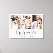 Gelukkig altijd na de bruiloft Minimalistisch Eenv Canvas Afdruk (Voorkant)