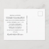 Gelukkig altijd na de bruiloft partijfotos aankondigingskaart (Achterkant)