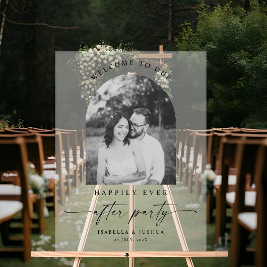 Gelukkig altijd na de bruiloft welkom acryl bord