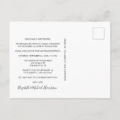 Gelukkig altijd na feest foto bruiloft aankondigingskaart (Achterkant)