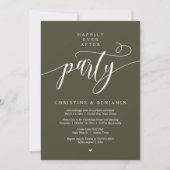 Gelukkig altijd na Feest, Modern Script Kaart (Voorkant)