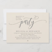 Gelukkig altijd na Feest, Receptie Modern Minimaal Kaart (Voorkant)