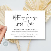 Gelukkig altijd na feest, Zwart, Elopement Kaart