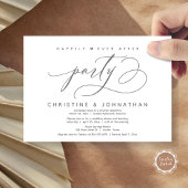 Gelukkig altijd na het feest, modern huwelijksdine kaart