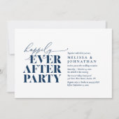 Gelukkig altijd na het feest, moderne bruiloft rec kaart (Voorkant)
