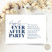 Gelukkig altijd na het feest, moderne bruiloft rec kaart