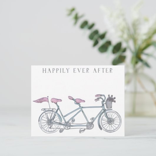 "Gelukkig altijd na het Wenskaart Briefkaart (Staand voorkant)