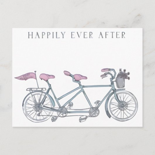 "Gelukkig altijd na het Wenskaart Briefkaart (Voorkant)