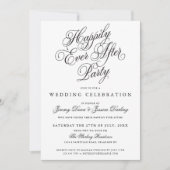 Gelukkig altijd na huwelijksuitnodigingen kaart (Voorkant)