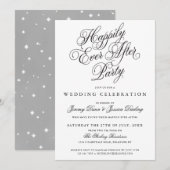 Gelukkig altijd na huwelijksuitnodigingen kaart (Voorkant / Achterkant)