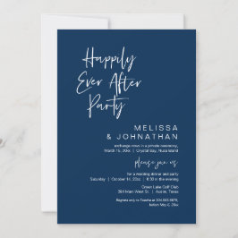 Gelukkig altijd na, Trouw Elopement Feest Uitnodig Kaart