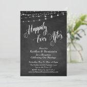 Gelukkig altijd typografie schoolbord lichten kaart (Staand voorkant)