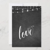 Gelukkig altijd typografie schoolbord lichten kaart (Achterkant)