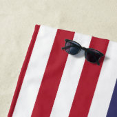 Gelukkig! Amerikaanse vlag op 4 juli van Verenigde Strandlaken (In situ)