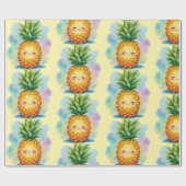Gelukkig Ananas Inpakpapier (Vlak)