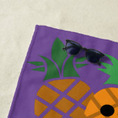 Gelukkig Ananas Ontwerp - Strand Handdoek (In situ)