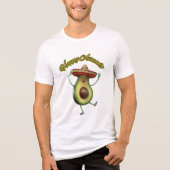 gelukkig avocado Tri-Blend shirt (Voorkant)