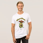 gelukkig avocado Tri-Blend shirt (Voorkant volledig)