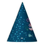 Gelukkig Axolotl Aquatic Verjaardag Avontuur Feesthoedjes (Links)