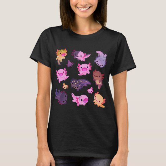 Gelukkig axolotl Oversized T-Shirt (Voorkant)