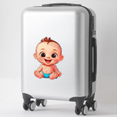 Gelukkig Baby Cartoon Sticker (Koffer)