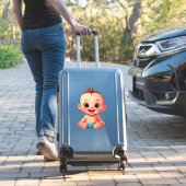 Gelukkig Baby Cartoon Sticker (Koffer Insitu)