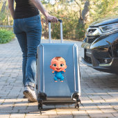 Gelukkig Baby Cartoon Sticker (Koffer Insitu)