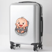 Gelukkig Baby Cartoon Sticker (Koffer)
