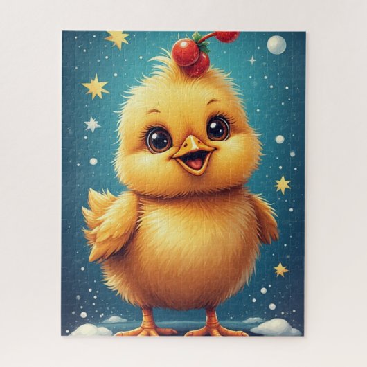 Gelukkig Baby Kuiken Legpuzzel (Verticaal)