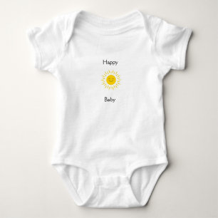 Gelukkig Baby Lachende Zon Eén Stuk Romper