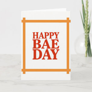 Gelukkig Bae-dag Kaart