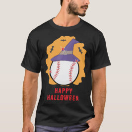 Gelukkig Baseball Halloween - Grappig T-shirt