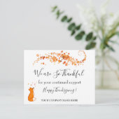 Gelukkig bedrijfsresultaat feestdagenkaart (Staand voorkant)