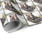 Gelukkig Beer Cadeaupapier (Rol Hoek)