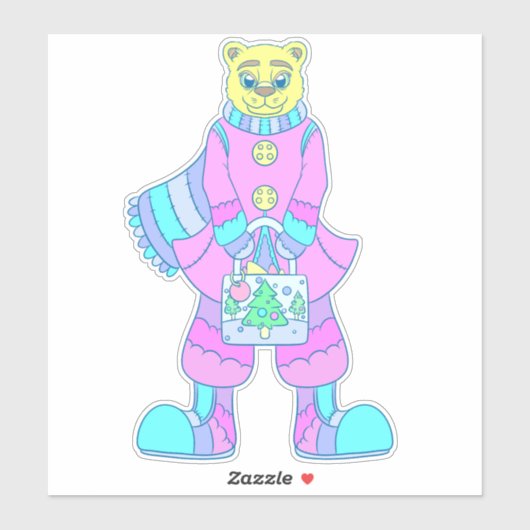 Gelukkig Beer Sticker (Vel)