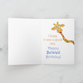 Gelukkig Belated Birthday! Kaart (Binnen)