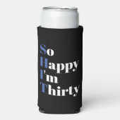 Gelukkig ben ik 30e verjaardag Seltzer Ca Blikjeskoeler (Seltzer Voorkant)