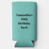 Gelukkig ben ik 30e verjaardag Seltzer Ca Seltzer Blikjeskoeler (Achterkant)