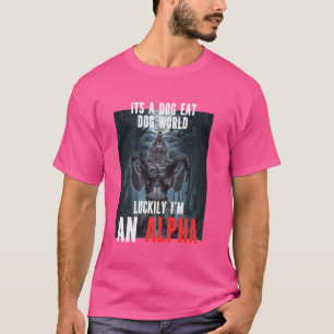 Gelukkig ben ik een Alpha Funny Cringe Weerwolf Wo T-shirt