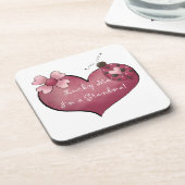 Gelukkig ben ik een oma cadeau bier onderzetter (Linkerzijde)