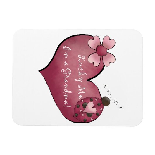 Gelukkig ben ik een oma cadeau magneet (Horizontaal)