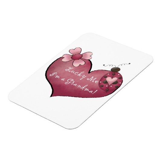 Gelukkig ben ik een oma cadeau magneet (Linkerzijde)