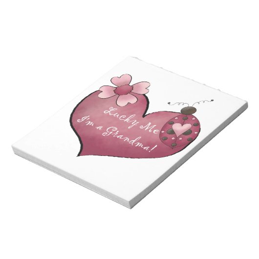 Gelukkig ben ik een oma cadeau notitieblok (Linkerzijde)