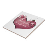 Gelukkig ben ik een oma cadeau tegeltje (Zijkant)