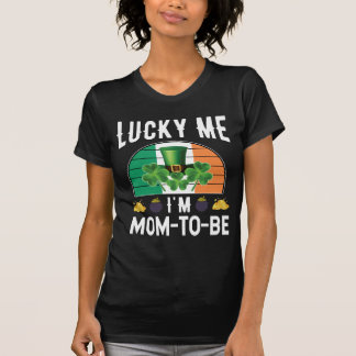 Gelukkig ben ik mama om St Patrick's Day Cute Iris T-shirt