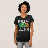 Gelukkig ben ik mama om St Patrick's Day Cute Iris T-shirt (Voorkant volledig)