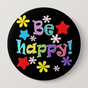 Gelukkig ben! ronde button 4,0 cm